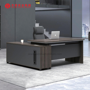 Conjunto de muebles de oficina ejecutiva Escritorio moderno CEO Boss Manager Director Escritorio de oficina ejecutiva