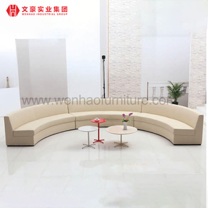 Muebles grandes de los sofás del sitio de Boss del sistema del sofá de cuero de lujo comercial resistente de la oficina
